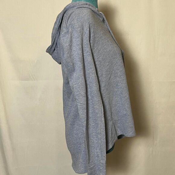 Y2K MICHAEL Michael Kors Bling Logo Lace-Up Hoodie Medium preppy - Picture 4 of 6